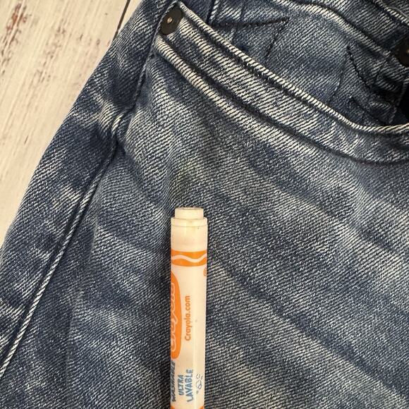 True Religion Geno Jeans Mens 34x32 Y2K Distressed Relaxed Slim Fit Flap Pockets - Picture 3 of 10